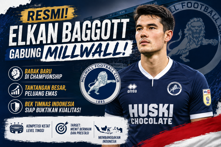 Elkan Baggott resmi bergabung dengan Millwall untuk menghadapi kompetisi Championship Inggris musim ini.