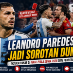 Leandro Paredes menjadi sorotan setelah terlibat insiden dengan Eric Garcia dan Gavi pada final Piala Dunia 2026.